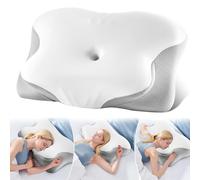 DONAMA Cervical Memory Foam Pillow for Sleeping,Neck Support Pillow for Neck and Shoulder Pain Relief,Ergonomic Pillow for Side,Back,Stomach Sleepers