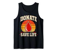 Donate Blood Donor Red Drop Donation Tank Top