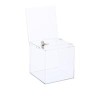 Donation box competition box acrylic box survey box sign holder lockable