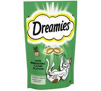Donation - Dreamies Catnip 8 Pouches, Cat Treats Tasty Snacks with Delicious Catnip, Pack of 8 (8 x 60 g)