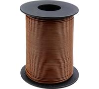 Donau Jumper Wire 1x0.20 mm² Brown 100m Rigid Plastic Insulated