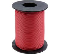 Donau 119-10 Strand Wire 1x0.14mm² Red 100m Plastic Insulated Coil