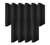 DONAU 3733001PL-01 Ring Binder Black 4-O-Ring Mechanism 20 mm DIN A4 Ring Binder Cardboard/Plastic Made of 1.9 mm Thick Cardboard with Eco PP 100µ Pack of 10