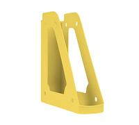DONAU 7462101PL-11 Magazine File Modern Design/Pack of 1 / A4 - Yellow Pastel Colour/Openwork/Polypropylene/Plastic/Desk Organiser for Magazines