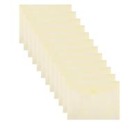 Donau Document Wallet with Fastening, A4, Pack of 12, Transparent Yellow, Press Stud Document Folder, Polypropylene Eco/Plastic, 180 μm