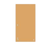 DONAU DONAU Pack of 100 Divider Strips 1/3 A4 190 g/m² Recycled Cardboard 4 Holes 23.5 x 10.5 cm Perforated Dividers Folder Index Dividers Made in EU