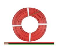Donau Elektronik Strand 3x0.25mm² Red/Black/Green 50m