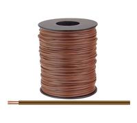 Donau Elektronik Twin Copper Wire 2x0.08mm² 100m Brown