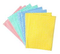 DONAU HOME Cloth with 70% Viscose/Pack of 5/ Lint Free Streak Free/Washable Cloth Duster/Multifunctional Reusable Cleaning Cloths/for House, Kitchen, Car, Motorbike, Windows/ 30x40cm / Color mix