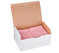 DONAU HOME Cloth with 70% Viscose/Pack of 5/ Lint Free Streak Free/Washable Cloth Duster/Multifunctional Reusable Cleaning Cloths/for House, Kitchen, Car, Motorbike, Windows/ 30x40cm/ Color Pink