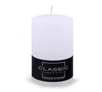 DONAU Home Pillar Candles Rustic Candle/White / 1 Piece / 10 x Diameter 7 cm Unscented/for Decoration in The Living Room, Bathroom / 49 Hours Burning Time/Decorative Candles Wax Candle/Nordic