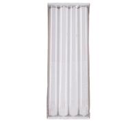 Donau Home Table Candle Onyx/Paraffin Candle Set 22 x 250 mm 4 Pieces White Decorative Candles Wax Candle