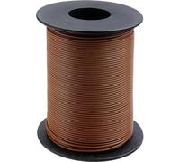Donau Jumper Wire 1x0.20 mm² Brown 100m Rigid Plastic Insulated