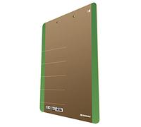 DONAU Life 2710001FSC-06 Clipboard/Writing Board/Clipboard Folder A4 Hard Cardboard/Cardboard with Metal Clip/Strong Clamp with Rounded Corners | Colour - Green/Ideal for Office School and