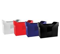 DONAU Mini Archive File Box Plastic Red/Document Archiving/Type-for Suspension Files/Kind-20 Files/Index-N.a. / Material-Plastic/Label-N.a. / Colour-Red/Format-A4 / Size-20 Files