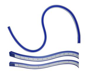 Donau MLK30 Elektronik Curve Ruler 30cm Plastic with Steel Core