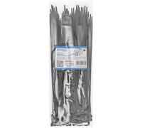 Donau TECH Cable Ties/Premium Nylon Zip Ties/Tie Wraps/300 x 4.8 mm/100 Pack/Temp -40/+80°C/Black/Self-Locking Mechanism/Home, Garden, Office, Workshop