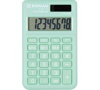 Donau TECH/K-DT2082-06 Calculator 8-Digit Root Function 97 x 60 x 10 mm Colour: Green/Calculator with 8-Digit Display/Dual Power Solar - Battery Operated/Compact Design