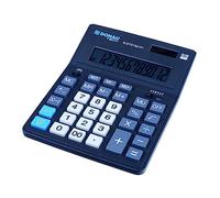 Donau Tech K-DT5122-01 Desk Calculator 12 Digit Display 201 x 155 x 35 mm Black Dual Power Solar Battery Operated Compact Design