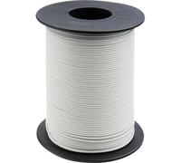 Donau Wire 0.14mm² White 100m Plastic Insulated Coil