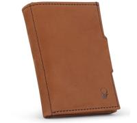 DONBOLSO Men's Vintage Brown Leather Slim Wallet - RFID Protection, Coin Compartment, Up to 11 Cards, Minimalist Design