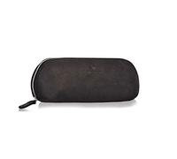 DONBOLSO Pencil Case Valencia I Genuine Leather Pencil Pouch for Women and Men for Uni, School, Travel I Portable Pencil Case for Stationery or Toiletries I XL Black Vintage