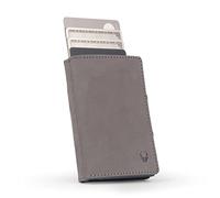 DONBOLSO Wallet Flip I Slim Wallet with Flip Case - Leather Wallet with RFID Protection - Slim Wallet for Up to 9 Cards - Mini Wallet for Men and Women with Coin Compartment, Vintage Grey, Minimalist