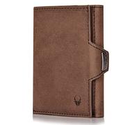 DONBOLSO Wallet NextGen I Modern Slim Wallet with Coin Pocket I Trifold Purse with RFID Protection I up to 11 Cards I Genuine Leather Credit Card Holder for Men and Women I Brown Vintage