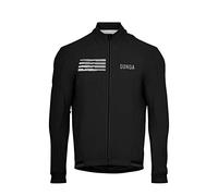 Donda Cycling - Men Cycling Jacket- Water Resistant - Thermal - Warmer Zip Up Jacket for Men- Torrential Jacket Black Men's