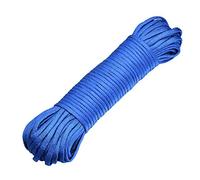 DonDon 98 ft - 30 m nylon cord Paracord survival DIY rope cord for outdoor camping activities 0.6 inch - 4 mm - 7 strands royal blue