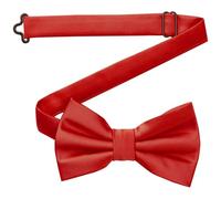DonDon bow tie men handmade silk look 12 x 6 cm bow tie Red