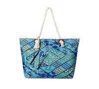 DonDon Large Beach bag for women with zip Waterproof Pool bag holiday bag Ethno