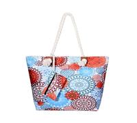 DonDon Large Beach bag for women with zip Waterproof Pool bag holiday bag Retro Chic