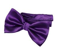 DonDon Men’s Bow Tie pre tied and completely adjustable in silk look - Purple