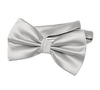 DonDon Men’s Bow Tie pre tied and completely adjustable in silk look - Silver