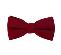 DonDon Men’s cotton bow tie 4.72 x 2.36-12 x 6 cm already tied and completely adjustable - dark red