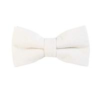 DonDon Men’s cotton bow tie 4.72 x 2.36-12 x 6 cm already tied and completely adjustable - white