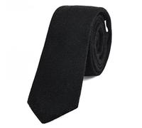 DonDon Narrow Men's Cotton Tie 2.36 inch 6 cm - black