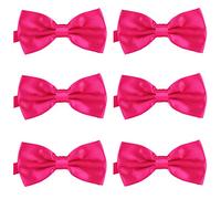 DonDon Set of 6 Men’s bow tie 4.72 x 2.36-12 x 6 cm already tied and completely adjustable Pink 2