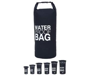 DonDon Waterproof Bag Drybag Storage Bag for Your valuables with Adjustable Shoulder Strap for Kayaking Boating Rafting Fishing Swimming Camping and Hiking in Black 20 Liter