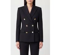 DONDUP Slim Fit Double-Breasted Blazer in Viscose with Metallic Buttons - Size: 42 - female