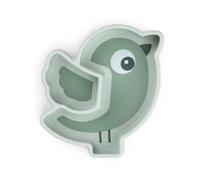 Done by deer Birdee Stick&Stay children's plate Ø12 cm Green