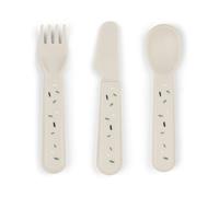 Done by deer Confetti Foodie Cutlery Set 3 Pieces Sand