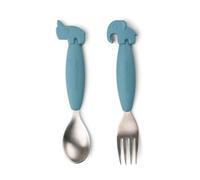 Done by deer Deer Friends Easy-grip cutlery set 2 pieces Blue