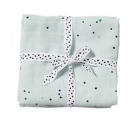 Done by deer Dreamy Dots baby blanket 120x120 cm 2-pack Blue
