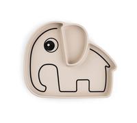 Done by deer Elphee Stick&Stay children's plate 17x20 cm Sand