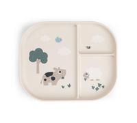 3-compartment plate DONE BY DEER sandy beige