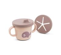 Done by Deer Foodie Spout & Snack Cup Wally Powder - Spill-Proof Toddler Cup for Snacks and Drinks - Travel-Friendly, Easy to Clean, Perfect for 6-Month-Olds
