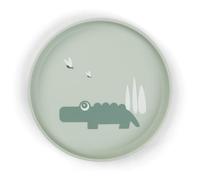 Done by Deer Green Crocodile Fireflies Dinner Plate