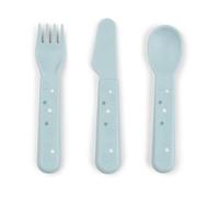 Done by deer Happy Dots foodie cutlery set 3 pieces Blue